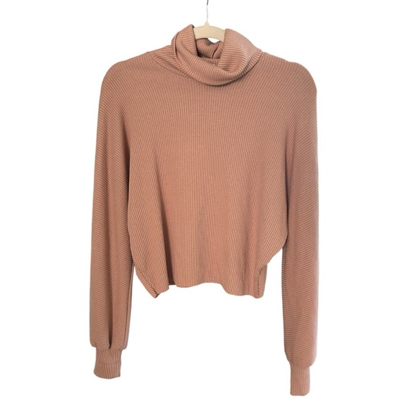 ✨3 for $18 ✨ Sky and Sparrow Tan Cowl Neck Sweater - Picture 1 of 5